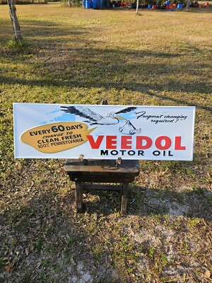 #ad Veedol Motor Oil Tin Tacker $70.00