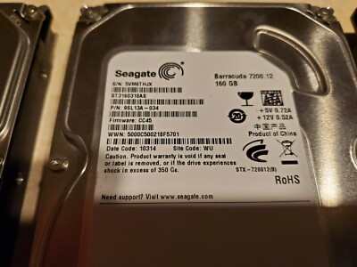 Seagate Barracuda ST2160318AS 160G Hard Drive 3.5 SATA Tested and Wiped