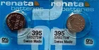 395 RENATA WATCH BATTERIES SR927SW (2 piece) New packaging Authorized Seller
