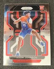 2021-22 Panini Prizm #326 Keon Johnson   Utah Jazz Rookie Card Basketball Card. rookie card picture