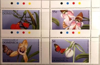 DOMINICA 2004 3541-50 Block 495 Orchideen Orchids Blumen Flowers Flora MNH - Bild 1 von 3
