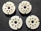 Vintage Sockets for tubes GU-50  8 pieces (LS-50) 4pcs PLK-50MD  CERAMIC Silver