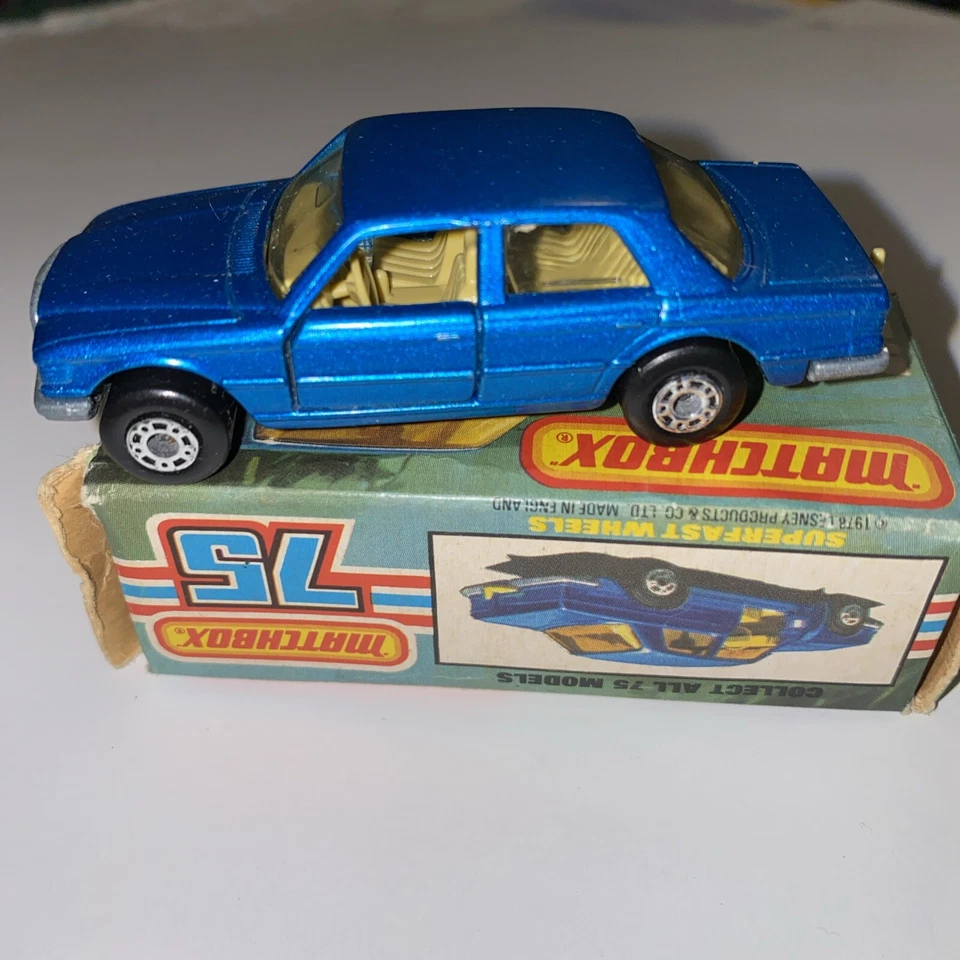Matchbox Mercedes Benz 450 SEL Nº 56 en caja 1979 vintage Foto 4 de 4
