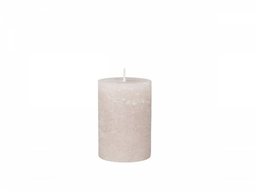 Dusky Pink Pillar Candles, Light Rose Rustic Chunky Church Candle, 9 Sizes - Picture 4 of 11