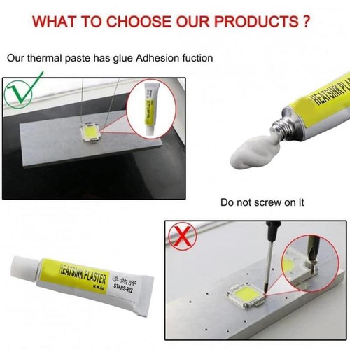 Heatsink Thermal Grease Paste Compound CPU Cooler Silicone Adhesive Glu, G3V1 - Photo 7/11