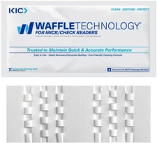 KICTeam - Waffletechnology Cleaning Cards for Check Readers with 99.7% IPA