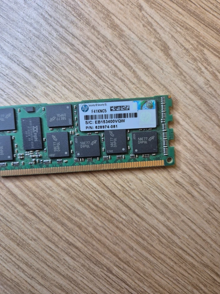 Lotto di moduli x8 627812-B21 HP 16GB PC3L-10600R DDR3-1333MHz ECC 2Rx4 62897... - Immagine 4 di 4