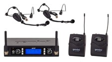 Gemini Sound Uhf-6200hl Dual Headset W/ Detachable Lavalier Wireless Microphone