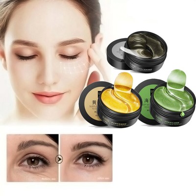 60 PCS Black Pearl Eye Mask Anti Aging ,Wrinkles Dark Circles Eye Bags Moistrize