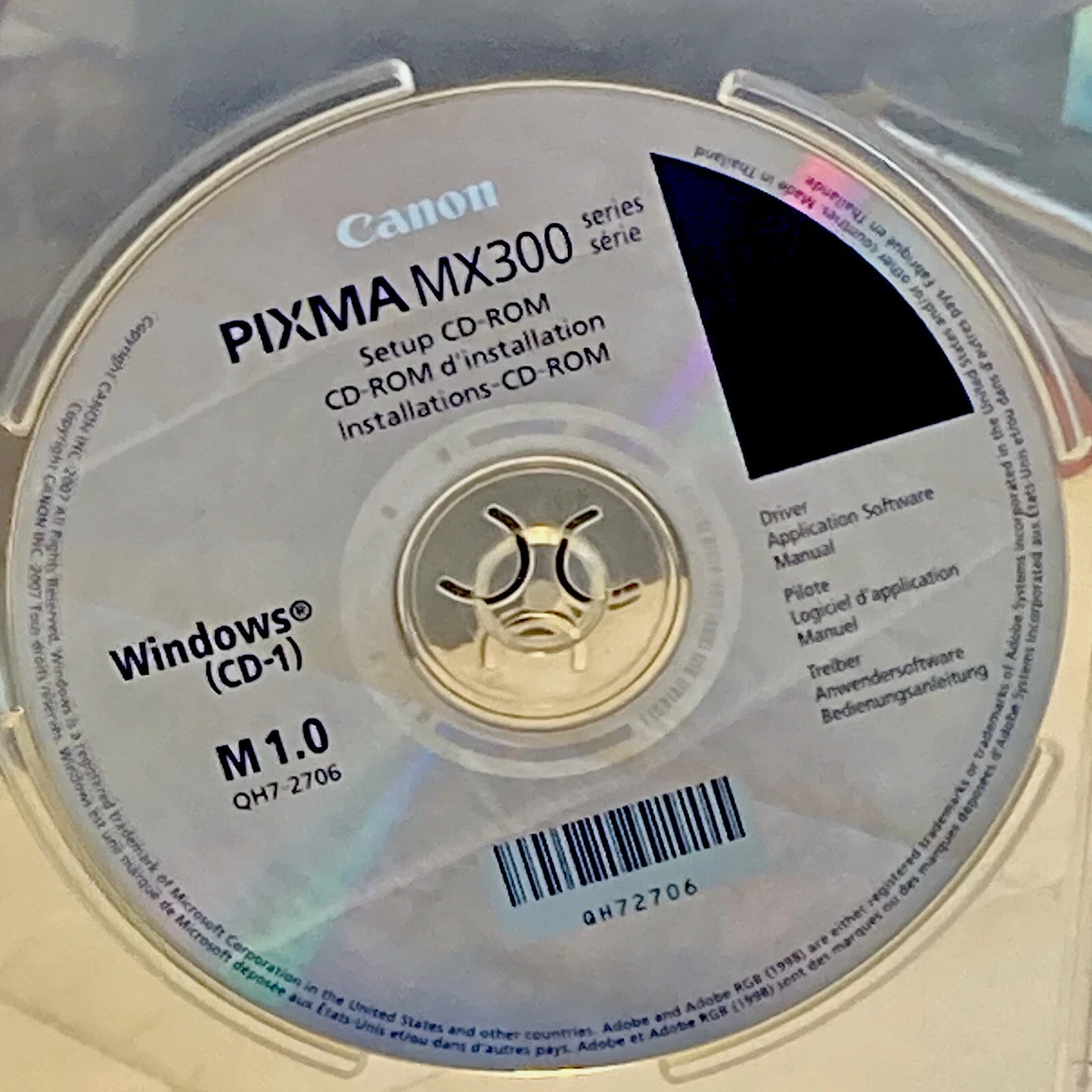 Setup Install CD ROM For Canon MX300 Printer Software | EBay