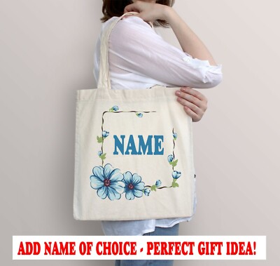 Personalisierte Damen-Einkaufstasche Beuteltasche zu JEDEM NAMEN Shopper Geschenk Geburtstag