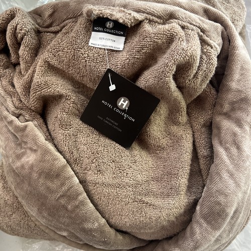 Hotel Collection Bathrobe Unisex L /XL 100% Cotton Brown✔️ - Picture 2 of 4