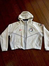 Large Womens Nike Tech Fleece Full Zip Team USA Olympic Hoodie CT2582-043