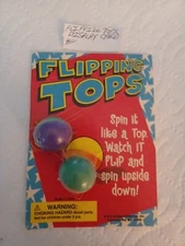 VINTAGE GUMBALL/VENDING FLIPPING TOPS DISPLAY CARD