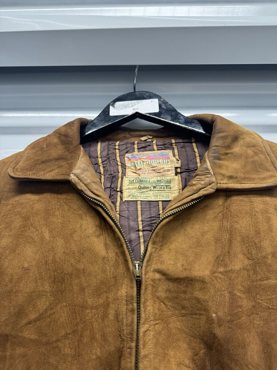 Vintage 50s California Sportswear Californian Suede Leather Vintage 50s California Sportswear Californian Suede Leather