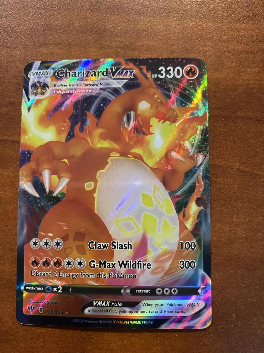 100 Cartas Pokemon + 01 Carta Ultra Rara Charizard Original