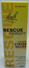 Bach Remedies Rescue Remedy Natural Stress Relief, 10 mL. dropper