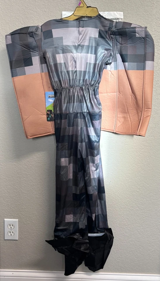 Disfraz para niño Minecraft Steve con armadura netherita disfraz de Halloween - varios tamaños Foto 4 de 4