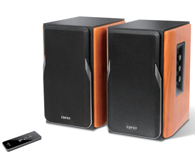 Edifier R1380T Powered Bookshelf Speakers Active Studio Monitors Brown NEW