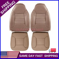 For 1996 Ford Bronco Eddie Bauer Driver Passenger Bottom Top Seat Cover Tan For 1996 Ford Bronco Eddie Bauer Driver Passenger Bottom Top Seat Cover Tan