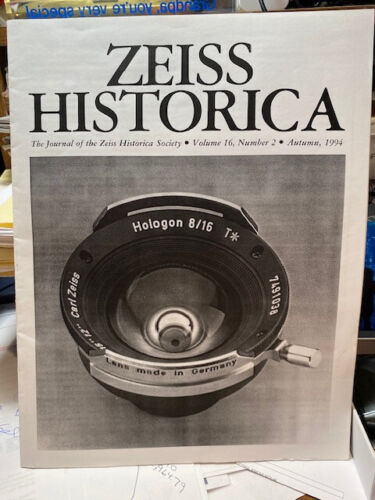 Excellent Zeiss Historica Journal, 1994 Volumn 16 #  2, Spring Autumn - Picture 1 of 2