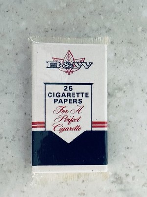 Vintage Sealed 8 Pack Of B&W Cigarette 200 Rolling Papers Brown & Williamson