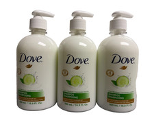 3 PACK Dove Cool Moisture Shampoo Cucumber 500mL 16.9oz Pump Bottles IHG Hotels