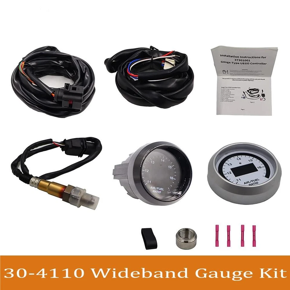 Medidor de relación de combustible de aire O2 de banda ancha UEGO 30-4110 AFR 52 mm con sensor 4,9 LSU EE. UU. Foto 3 de 4