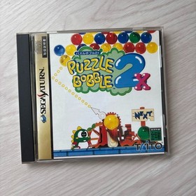 Puzzle Bobble 2 SegaSaturn SS T-1106G 1996 NTSC-J SEGA Taito Tested working USED