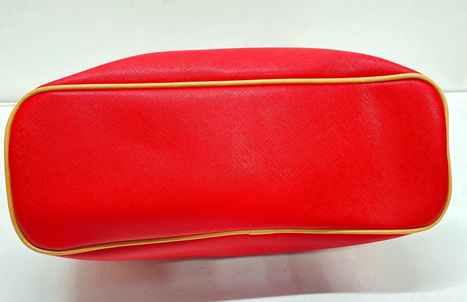 Bolso Cartera Giani Bernini Imitación Cuero Rojo Estructurado (Falta Correa de Hombro) Foto 3 de 4