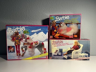Barbie Vintage 80 s 90 s OVP Konvolut | Blizzard, Snowball, Chair Lounge Table