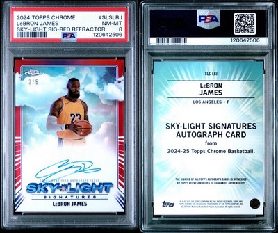 希少 Lebron James Topps Chrome ルーキーカード Lebron James Topps Chrome Rookie Refractor Card BGS 9.5 Gem Mint