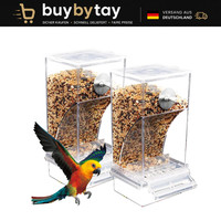 Futterspender Transparent 2 StüCk FüR Sittiche KanarienvöGel Finken Vogelfutter