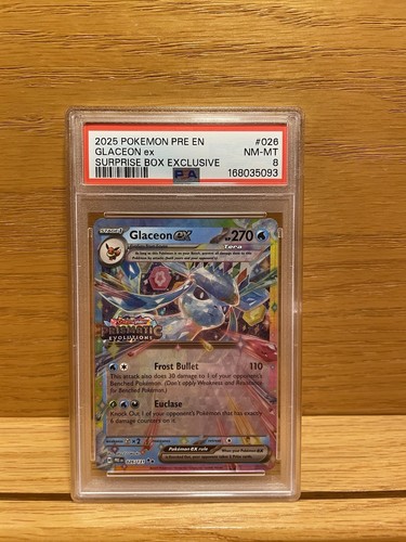 Glaceon ex graded PSA 8 for sale on eBay