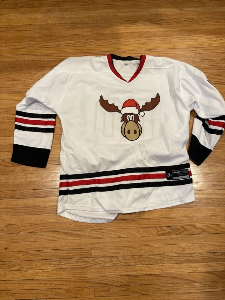 Griswold Christmas Vacation Hockey Jersey Moose Jersey Nation 3XL - Image 3 of 4