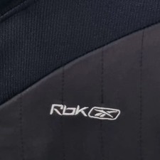 Reebok Vintage Black Jersey Track Top, Size 77
