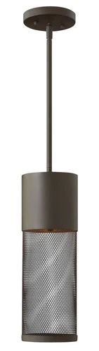 Aria 15 3/4" High Buckeye Bronze LED Outdoor Hanging Light - Picture 2 of 10