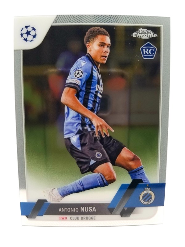 2022-23 Topps Chrome UEFA Club Competitions Antonio Nusa #140 RC Club Brugge 