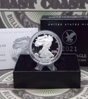 2021 "S" PROOF American SILVER Eagle *SAN FRANCISCO* $1 Box & COA ECC&C, Inc.