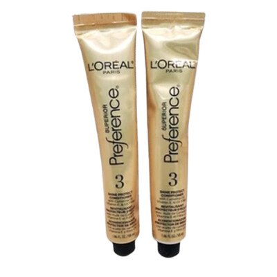 Two (2) L'Oreal Superior Preference Color & Shine Conditioners - 1.86 oz each