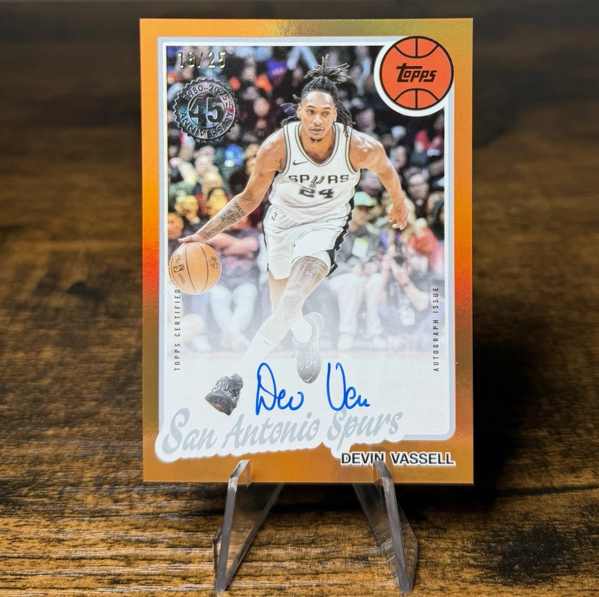 Topps San Antonio Spurs Basketball Autographed Sports Trading