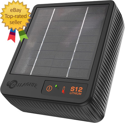 S12 Solar Electric Fence Charger   Powers up to 4 Miles   18 Acres of Fence