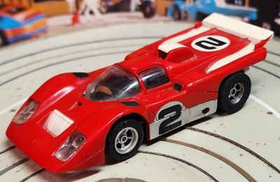 Faller Aurora 5606 ~~ Ferrari 512 M mit AFX Motor, 70er Jahre Spielzeug #EBS1893