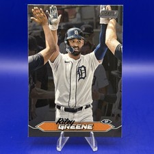 2024 Topps Stadium Club Riley Greene Black Foil Parallel #153 Detroit Tigers