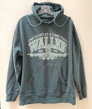 Morgan Wallen Hoodie Mens Large Green One Night At A Time World Tour Pullover