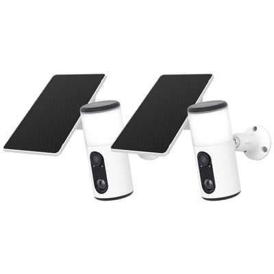 ANRAN 2PCS Ultra Kamera Set Solar Überwachungskamera Aussen Home 2-Wege-Audio
