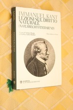 IMMANUEL KANT LEZIONI SUL DIRITTO NATURALE