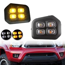 Switchback White/Amber LED Front Fog Daytime Running Lamp w/Dynamic Flash LED...