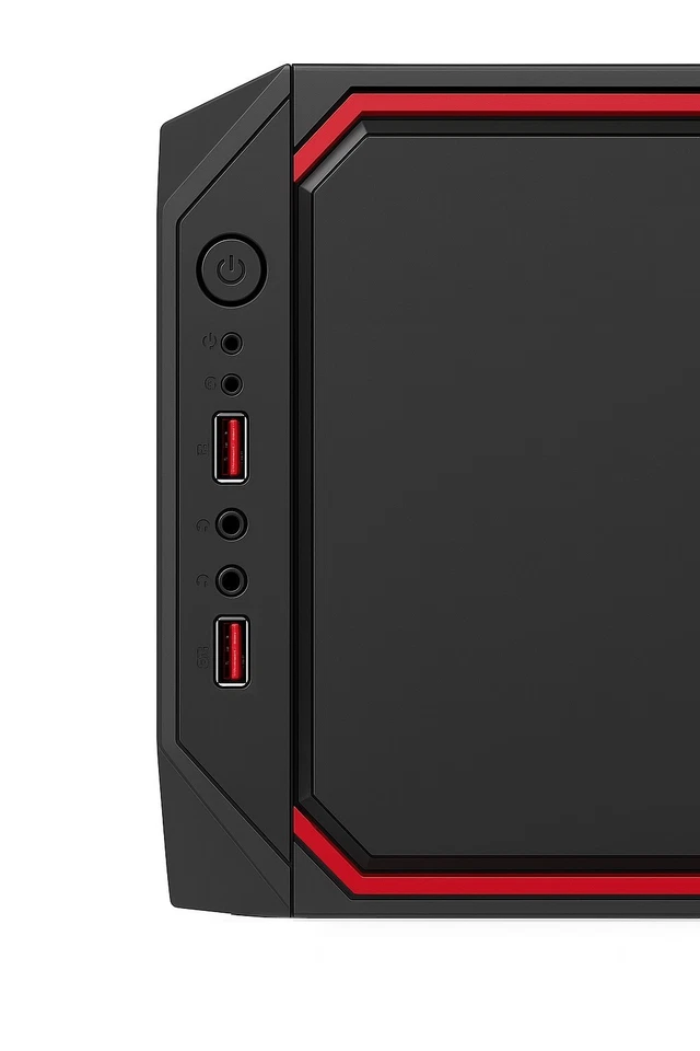 Office ATX Gehäuse Case B-46 USB & Klinke – Refurbished - Bild 2 von 3