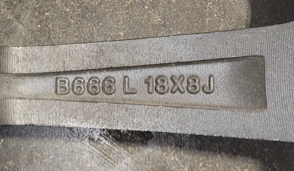 Liquid Metal 18x8 Four Wheel Rims Set From 2008 Scion xB - Image 2 of 4